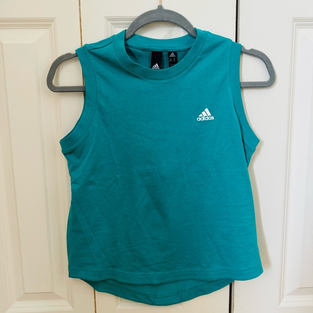 Adidas Multi Sport Sleeveless Tank Top Color Glory Green Size XS